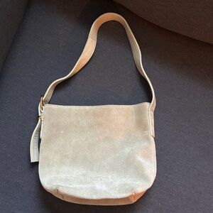 Green Suede Shoulder Bag